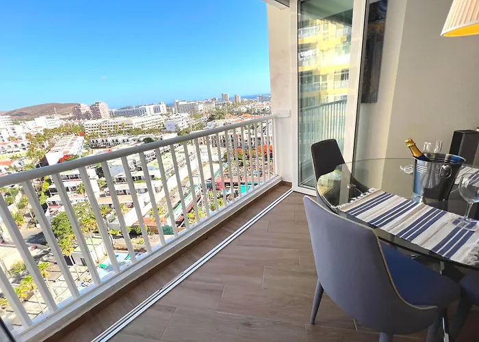 Panoramic & Sea View In Playa De Americas, Tenerife South 아파트