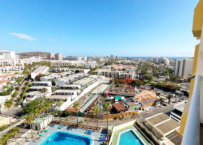 Panoramic & Sea View In Playa De Americas, Tenerife South 아파트 플라야데라스아메리카스
